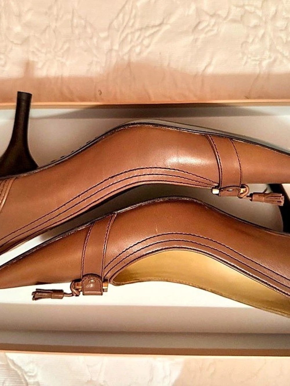 Michael Kors Dallas Pump Pointed Toe Pumps Brown US 9.0M